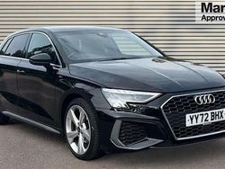 Black Used 2022 Audi A3 S-Line Hatchback | £19,172 (Fair price)