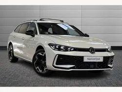 White New 2025 VW Passat R-line Estate | £41,395