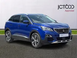 Blue Used 2018 Peugeot 3008 Allure SUV | £13,656 (Fair price)