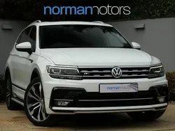 White Used 2019 VW Tiguan Allspace R-line SUV | £20,995 (Fair price)