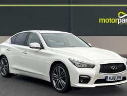 Pure white Used 2018 Infiniti Q50 Sport Tech Sedan | £10,500 (Fair price)