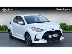 White Used 2022 Toyota Yaris Hybrid Design Hatchback | £16,390 (Fair price)