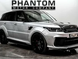 Silver Used 2018 Land Rover Range Rover Sport SVR SUV | £45,990 (A bit pricey)