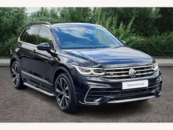 Black Used 2021 VW Tiguan R-line SUV | £26,945 (A bit pricey)