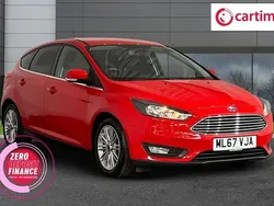 Red Used 2017 Ford Focus Zetec Hatchback | £6,990 (Fair price)
