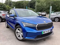 Race blue metallic Used 2024 Skoda Enyaq iV SUV | £25,995 (Expensive)