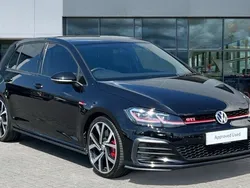 Deep black pearlescent Used 2018 VW Golf VII GTI Hatchback | £23,265 (A bit pricey)