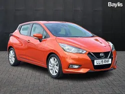 Orange Used 2019 Nissan Micra Acenta Hatchback | £12,184 (Fair price)
