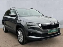 Graphite grey metallic Used 2024 Skoda Karoq SE Drive SUV | £22,413 (Fair price)