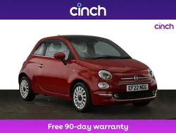 Red Used 2022 Fiat 500 Dolcevita Hatchback | £10,649 (Fair price)