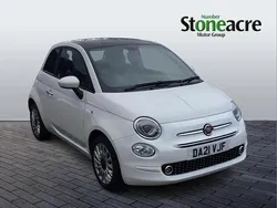 White Used 2021 Fiat 500 Lounge Hatchback | £10,495 (Fair price)