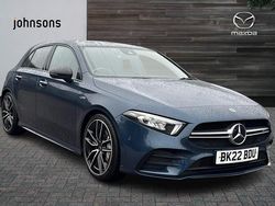 Blue Used 2022 Mercedes A35 AMG Premium Hatchback | £25,490 (Fair price)