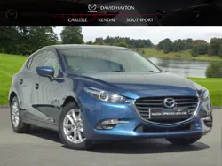 Blue Used 2017 Mazda 3 Hatchback | £10,495 (Fair price)