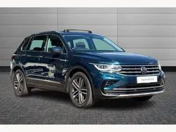 Blue Used 2022 VW Tiguan Elegance SUV | £24,295 (Fair price)