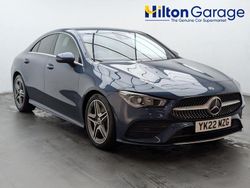 Blue Used 2022 Mercedes CLA200 AMG line Coupe | £20,350 (Good price)