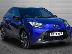 Juniper blue with black Used 2024 Toyota Aygo Hatchback | £15,095 (Fair price)