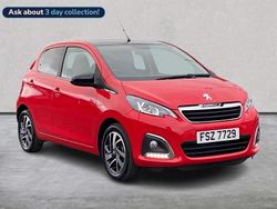 Red Used 2022 Peugeot 108 Allure Hatchback | £9,428 (Fair price)