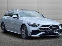 Silver Used 2024 Mercedes C300e AMG Line Premium Plus Estate | £38,050 (Fair price)