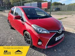 Red Used 2016 Toyota Yaris Design Hatchback | £7,795 (Fair price)