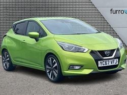 Green Used 2017 Nissan Micra Tekna Hatchback | £6,990 (Fair price)