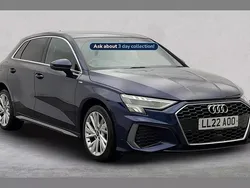 Blue Used 2022 Audi A3 e-tron S-Line Hatchback | £21,261 (Fair price)
