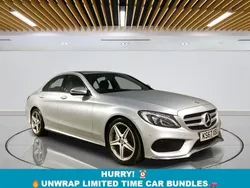 Silver Used 2017 Mercedes C220 AMG line Sedan | £12,499 (Good price)