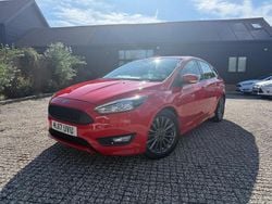 Red Used 2017 Ford Focus ST-Line Hatchback | £8,495 (Fair price)