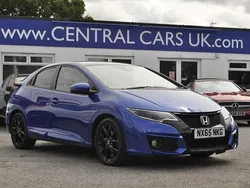 Blue Used 2015 Honda Civic Sport Hatchback | £6,995 (Fair price)
