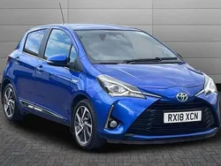 Blue Used 2018 Toyota Yaris Hybrid Hatchback | £9,095 (A bit pricey)