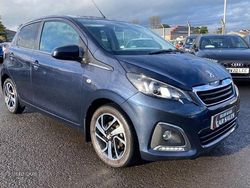 Blue Used 2017 Peugeot 108 Allure Hatchback | £4,995 (Fair price)