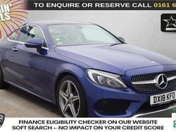 Blue Used 2018 Mercedes C200 AMG line Coupe | £16,440 (Fair price)