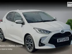 White Used 2023 Toyota Yaris Hybrid Design Hatchback | £17,234 (Fair price)