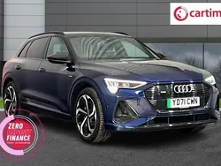 Blue Used 2021 Audi e-tron Black Edition SUV | £24,990 (Fair price)