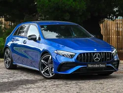 Blue Used 2024 Mercedes A35 AMG Premium Hatchback | £35,998 (Expensive)