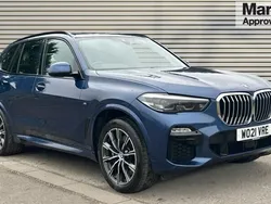 Blue Used 2021 BMW X5 M Sport SUV | £34,692 (Super price)