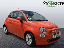 Pink Used 2020 Fiat 500 Lounge Hatchback | £8,995 (Fair price)