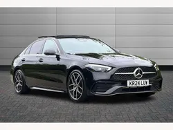 Black Used 2024 Mercedes C300e AMG Line Premium Plus Sedan | £39,095 (Fair price)