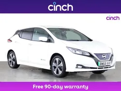 White Used 2020 Nissan Leaf Tekna Hatchback | £9,099 (Fair price)