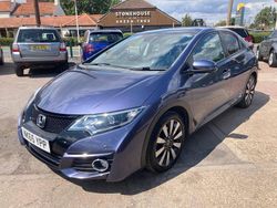 Blue Used 2015 Honda Civic SR Hatchback | £7,295 (Fair price)