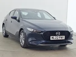 Blue Used 2022 Mazda 3 Hatchback | £14,998 (Fair price)