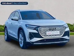 White Used 2021 Audi Q4 e-tron S-Line SUV | £25,039 (Fair price)