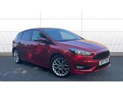 Red Used 2017 Ford Focus ST-Line Hatchback | £10,340 (Fair price)