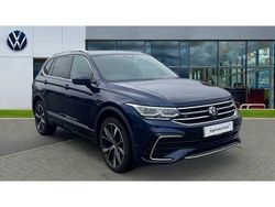 Atlantic blue metallic Used 2024 VW Tiguan Allspace R-line SUV | £35,852 (A bit pricey)