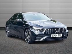Cosmos black Used 2024 Mercedes A35 AMG Premium Sedan | £35,450 (Fair price)