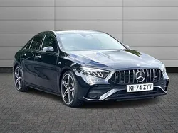 Cosmos black New 2024 Mercedes A35 AMG Premium Sedan | £37,490 (Fair price)