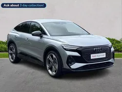Silver Used 2025 Audi Q4 Sportback e-tron Black Edition SUV | £43,143