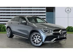 Grey Used 2020 Mercedes GLC300 AMG line Coupe | £33,259 (Expensive)