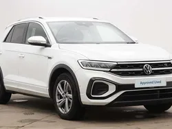 Pure white Used 2022 VW T-Roc R-line SUV | £23,921 (Fair price)