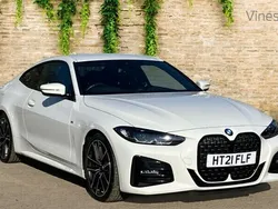 White Used 2021 BMW 420 M Sport Coupe | £25,621 (Fair price)