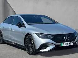 Hightech silver Used 2025 Mercedes EQE350 AMG line Sedan | £54,890 (Super price)
